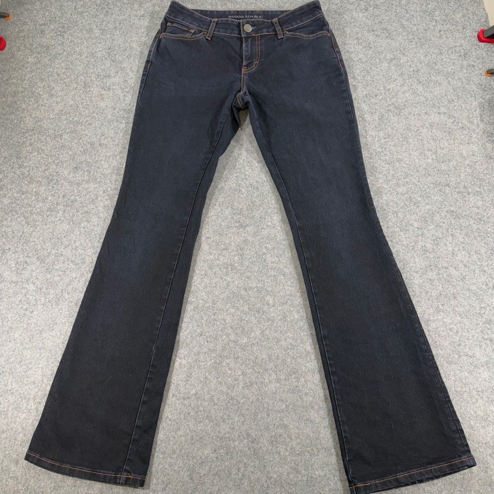 Banana Republic Curvy Boot Jeans Womens 27 Dark Indigo‎ Wash Bootcut Denim